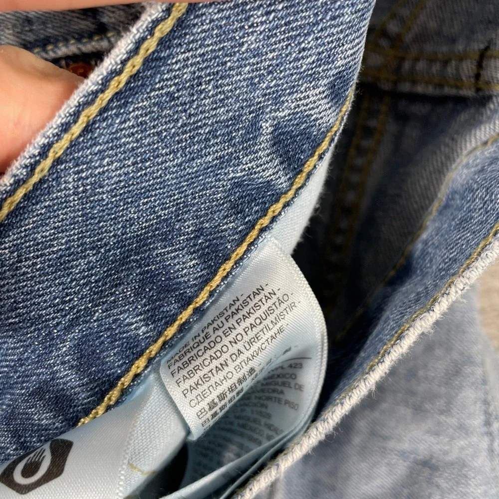 Levis 505 Jeans Mens 36x32 Blue Regular Fit Straight‎ Leg Denim